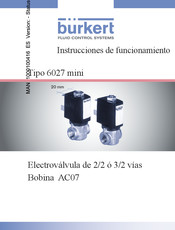 Burkert 6027 mini Instrucciones De Funcionamiento