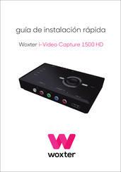 WOXTER i-Video Capture 1500 HD Guía De Instalación Rápida