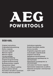 Aeg BSB18BL Manual De Instrucciones Originales