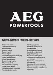 AEG BS18C2X Manual De Instrucciones