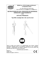 Brano RZV Serie Instrucciones De Uso, Principios De Seguridad, Operación Y Mantenimiento