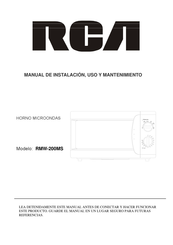 RCA RMW-200MS Manual De Instalación, Uso Y Mantenimiento