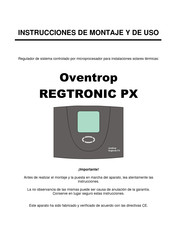 oventrop REGTRONIC PX Instrucciones De Montaje Y De Uso