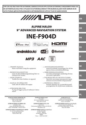 Alpine INE-F904D Manual De Instrucciones