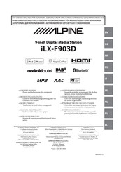 Alpine iLX-F903D Manual De Operación