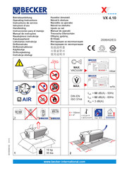 Becker VX 4.10 Instrucciones Para El Manejo