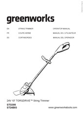 GreenWorks TORQDRIVE STG308 Manual Del Operador
