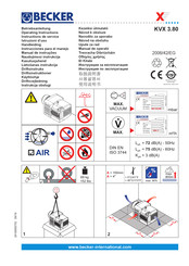 Becker KVX 3.80 Instrucciones Para El Manejo