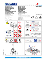 Becker KVX 3.60 Instrucciones Para El Manejo