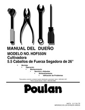 Poulan HDF550N Manual Del Dueño