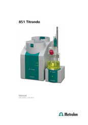 Metrohm 851 Titrando Manual Del Usuario