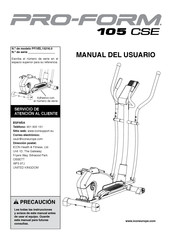 Pro-Form 105 CSE Manual Del Usuario