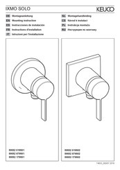 KEUCO 59552 179501 Instrucciones De Instalación