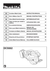 Makita DCS552 Manual De Instrucciones