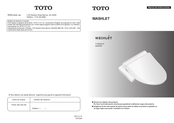 Toto WASHLET T1SW3014 Manual De Instrucciones