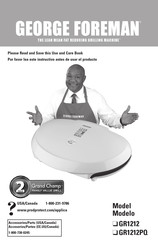 George Foreman GR1212PQ Manual De Instrucciones