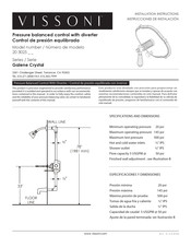 VISSONI Galene Crystal 20 3025 Serie Instrucciones De Instalación