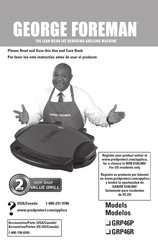 George Foreman GRP46R Manual De Instrucciones