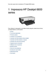 HP Deskjet 6600 Serie Guia Del Usuario