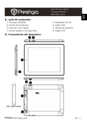 Prestigio MultiPad PMP7280C DUO Guia De Inicio Rapido