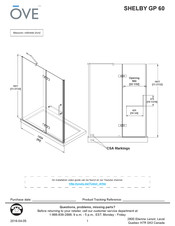 OVE SHELBY GP 60 Manual Del Usuario