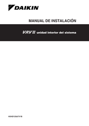 Daikin HXHD125A7V1B Manual De Instalación