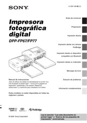 Sony DPP-FP77 Manual De Instrucciones