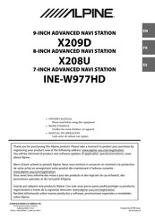 Alpine X208U Manual De Operación