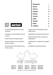 Vetus BOW THRUSTER BOW12512C Manual Del Usuario