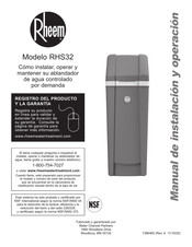 Rheem RHS32 Manual De Instalación Y Operación