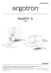 Ergotron WorkFit A Dual Guia Del Usuario