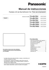 Panasonic TH-42LF8U Manual De Instrucciones