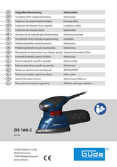 Gude DS 160-2 Traducción Del Manual Original