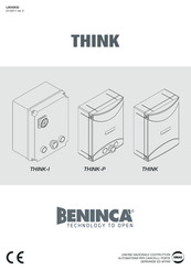 Beninca THINK-I Manual De Usario