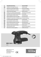 Gude 58130 Traducción Del Manual Original