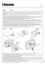 Bticino Smarther X8000W Manual De Instrucciones