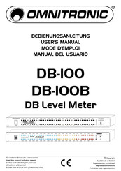 Omnitronic DB-100B Manual Del Usuario