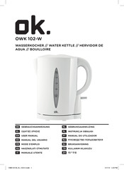 OK. OWK 102-W Manual Del Usuario