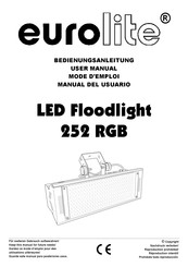 EuroLite LED Floodlight 252 RGB Manual Del Usuario