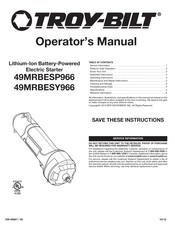 Troy-Bilt 49MRBESP966 Manual Del Operador