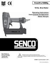 Senco FinishPro18BMg Instrucciones De Operación