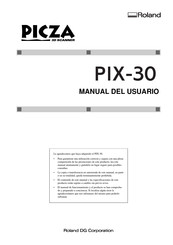 Roland Picza PIX-30 Manual Del Usuario