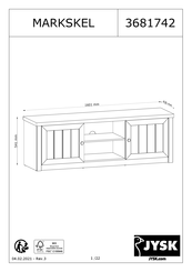 JYSK MARKSKEL 3681742 Manual De Instrucciones