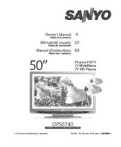 Sanyo DP50740 Manual Del Usuario