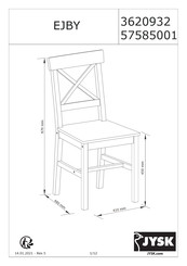 JYSK EJBY 57585001 Manual De Instrucciones