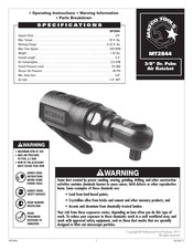 Matco Tools MT2844 Instrucciones De Operación