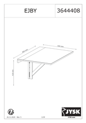 JYSK EJBY 3644408 Manual De Instrucciones