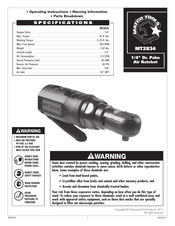 Matco Tools MT2834 Instrucciones De Operación