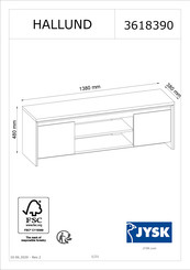 JYSK HALLUND 3618390 Manual De Instrucciones