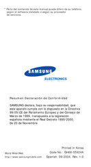 Samsung SGH-X460 Manual Del Usuario